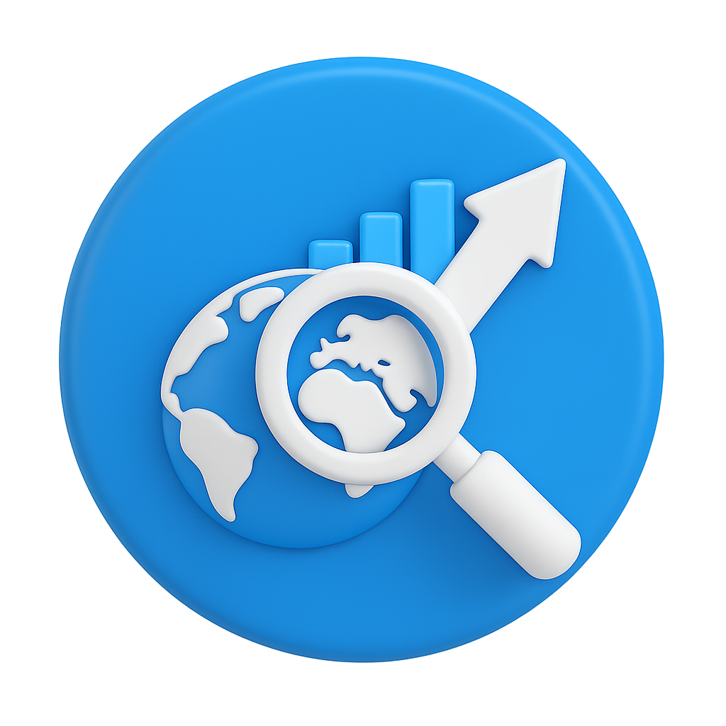 3D market research icon